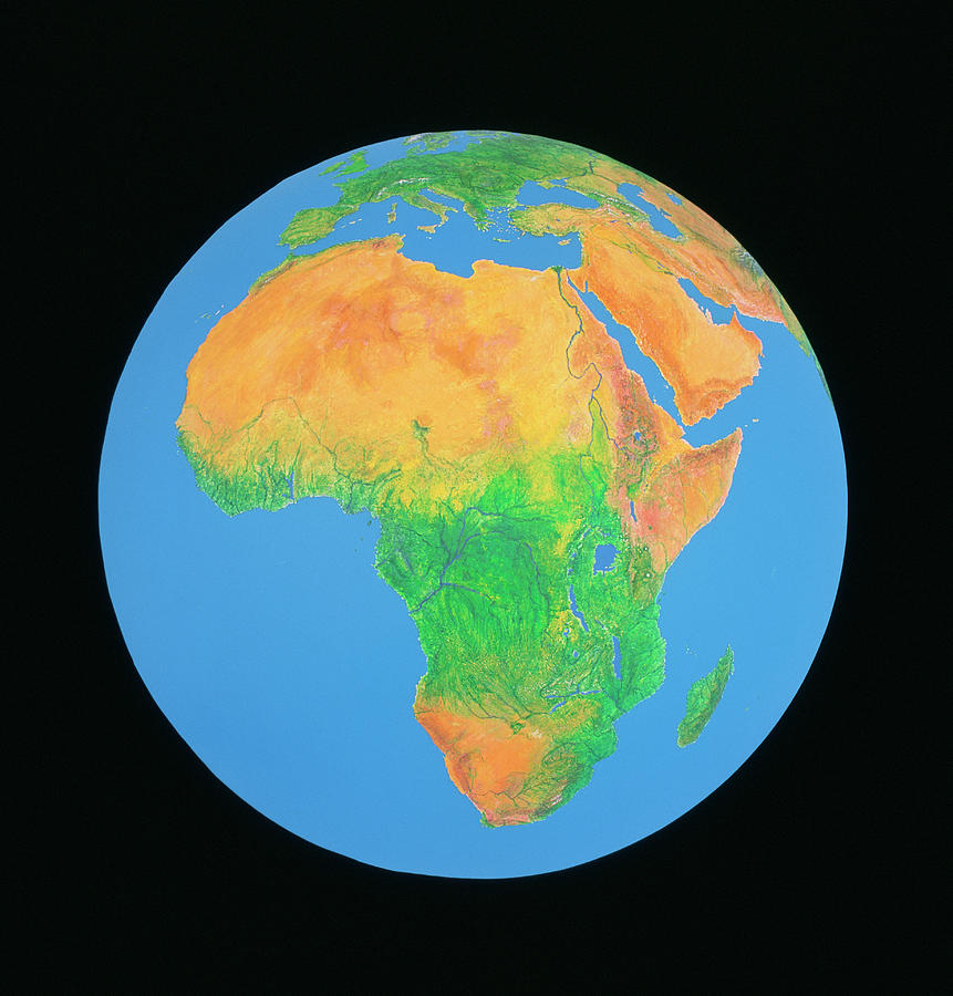 Whole Earth Centred On Africa Photograph by Science Photo Library Whole Earth Centred On Africa Photograph by Science Photo Library