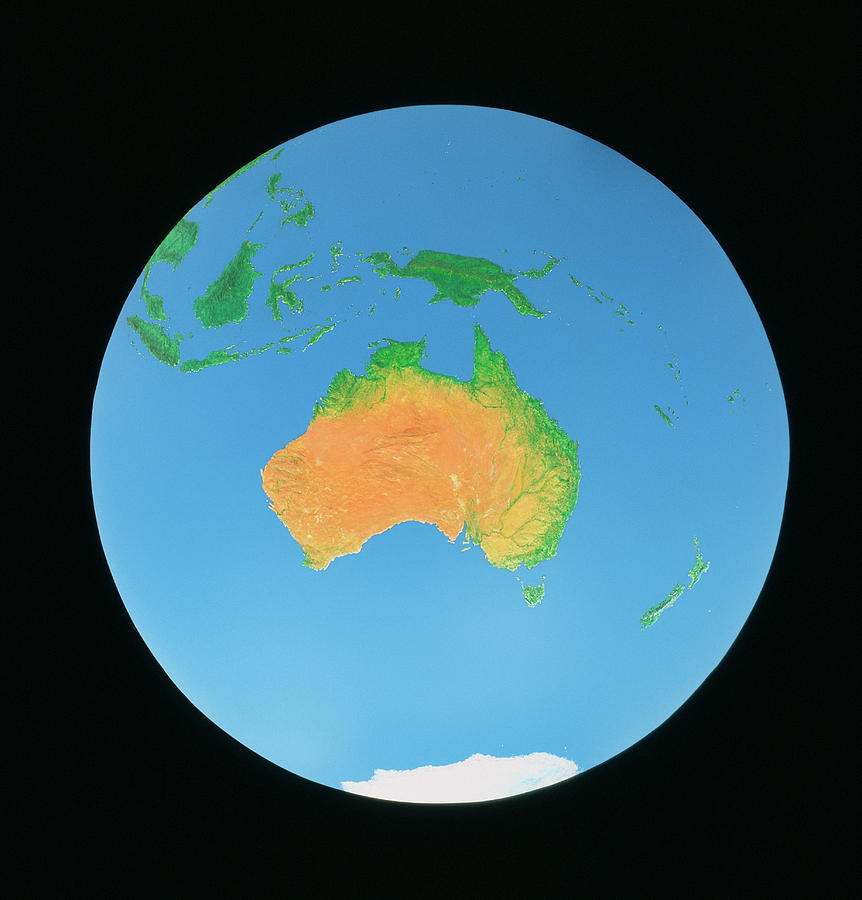 Whole Earth Centred On Australia Photograph by Science Photo Library Whole Earth Centred On Australia Photograph by Science Photo Library