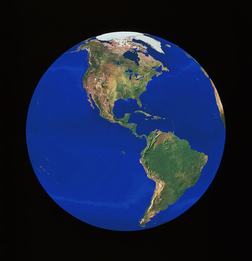 Whole Earth Photograph by Copyright 1995, Worldsat International And J. Knighton/science Photo Library