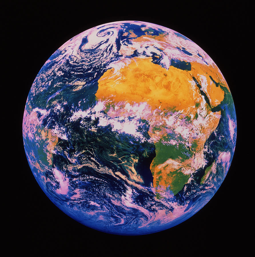 Whole Earth Photograph by Nrsc Ltd/science Photo Library