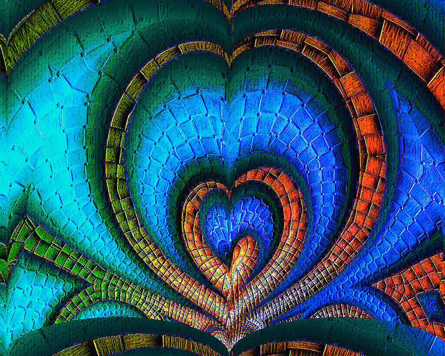 Whole-hearted Digital Art by Wendy J St Christopher