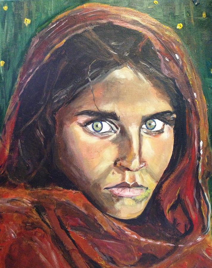 Portrait Painting - Whos That Girl? by Belinda Low