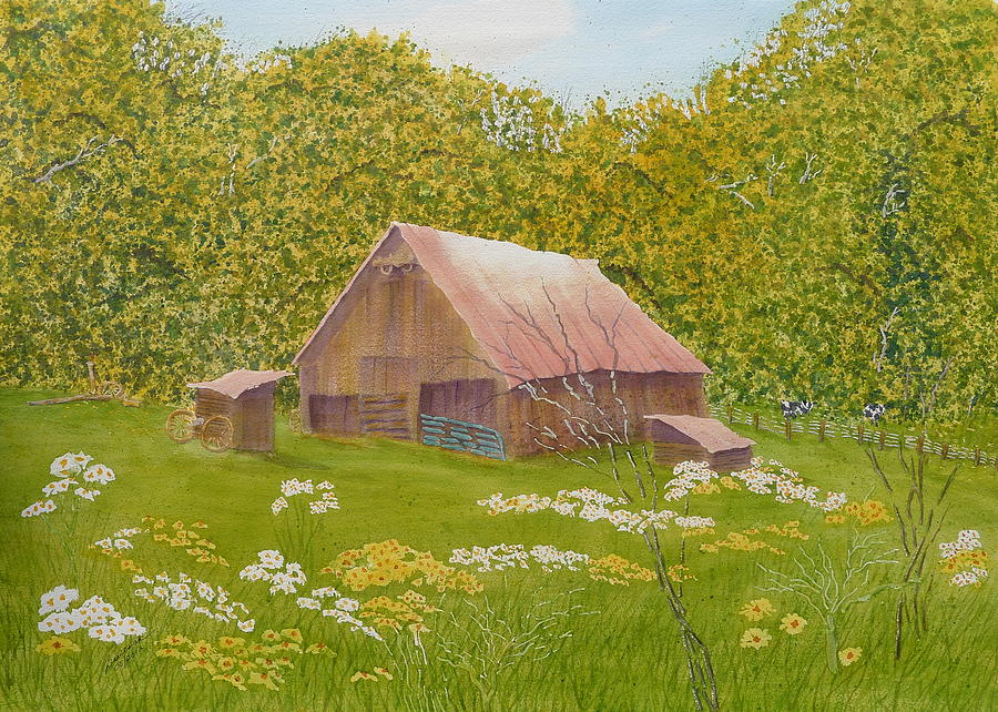 Whose Barn - What Barn - My Barn  Painting by Joel Deutsch