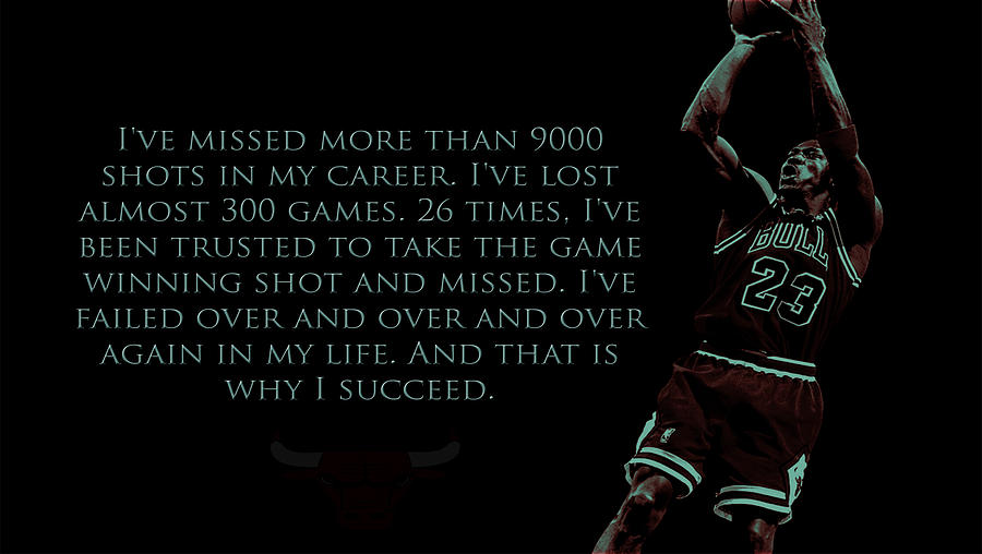 Chicago Bulls Mixed Media - Why I Succeed by Brian Reaves