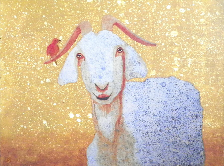 Goat Painting - Why Me by John Pinkerton