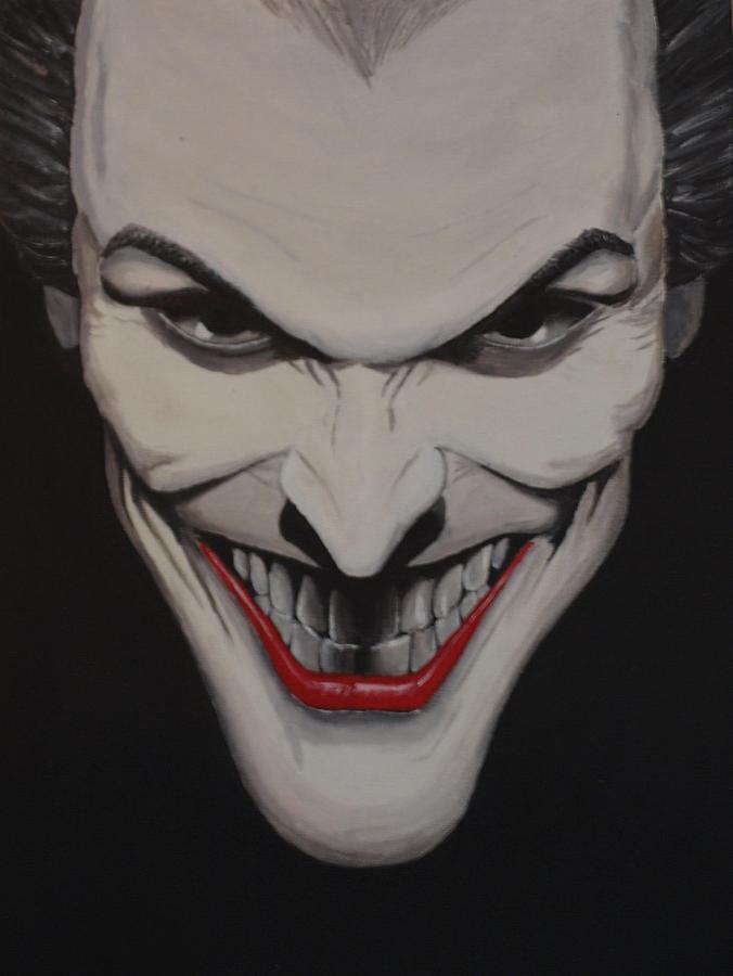 Batman Movie Painting - Why So Serious? by Charleston  Scicluna