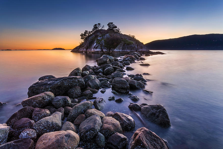 Whytecliff Park Vancouver at sunset Photograph by Pierre Leclerc Photography