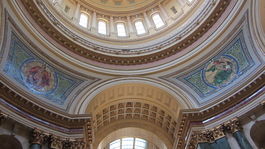 WI State Capitol Architecture 1 Photograph by Anita Burgermeister