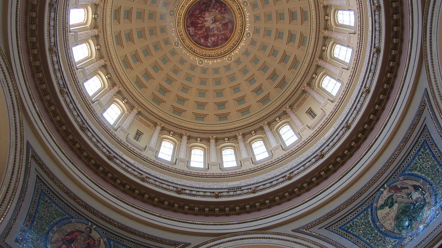 WI State Capitol Architecture 2 Photograph by Anita Burgermeister