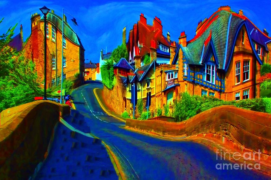 Village Photograph - Wibbly Wobbly Village by Les Bell