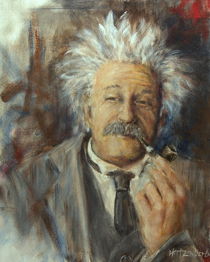 Portrait Painting - Wicked Smart by Josh Hertzenberg
