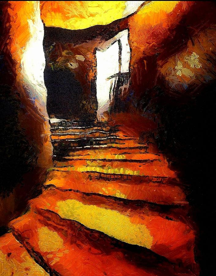Wicked stairs Digital Art by Gun Legler
