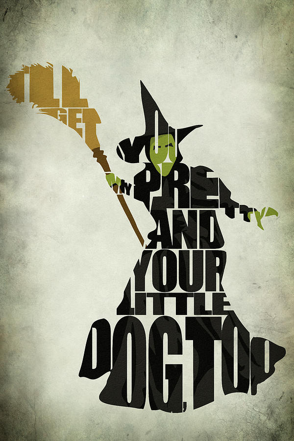 The Wizard Of Oz Digital Art - Wicked Witch of the West by Inspirowl Design