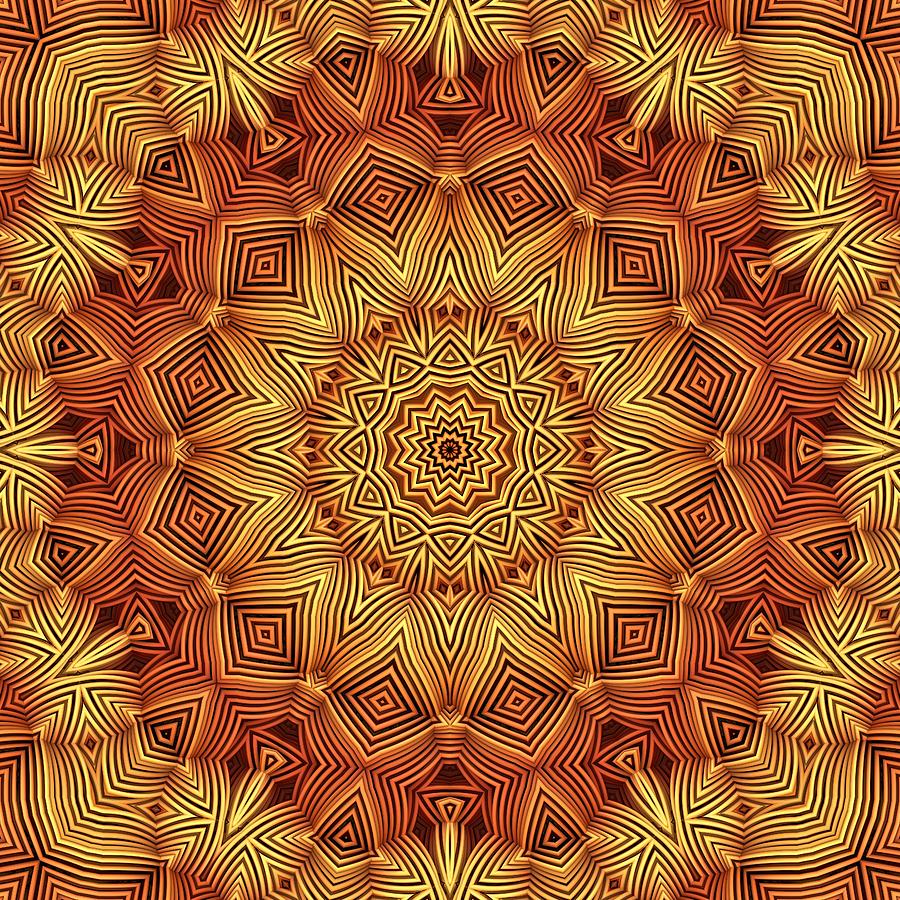 Wicker Pattern Mandala Digital Art by Lyle Hatch