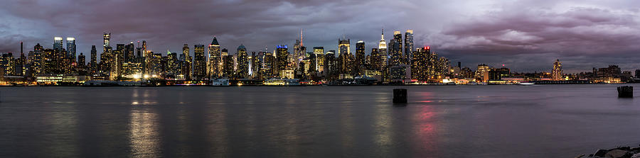 Wide Panoramic View From Weehawken Photograph by Michael Lee