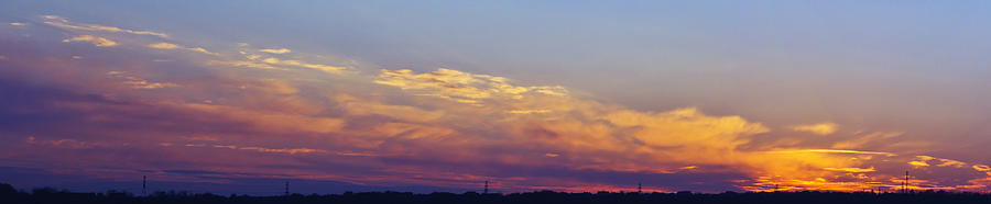 Wide sunset panorama Photograph by Vlad Baciu