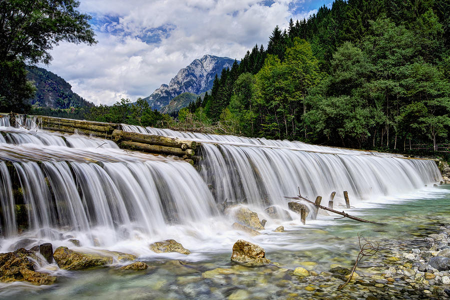 Wide waterfall Photograph by Ivan Slosar