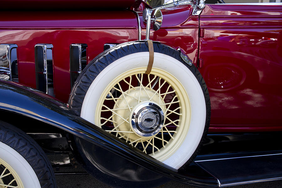 Wide Whitewall Spare Tire Photograph by Arthur Dodd