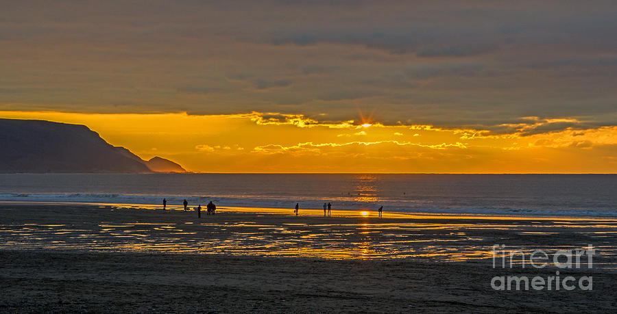 Widemouth Bay Sunset Photograph