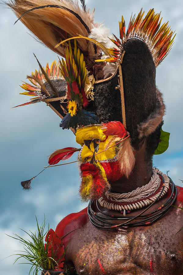 Wigman in Traditional Headdress Photograph by Judith Barath