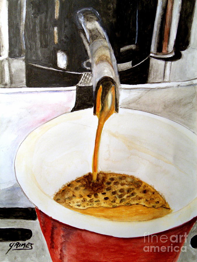 Wild about Espresso Painting by Carol Grimes