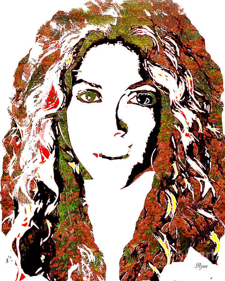 Shakira Digital Art - Wild Art Shakira by Keith Ryan