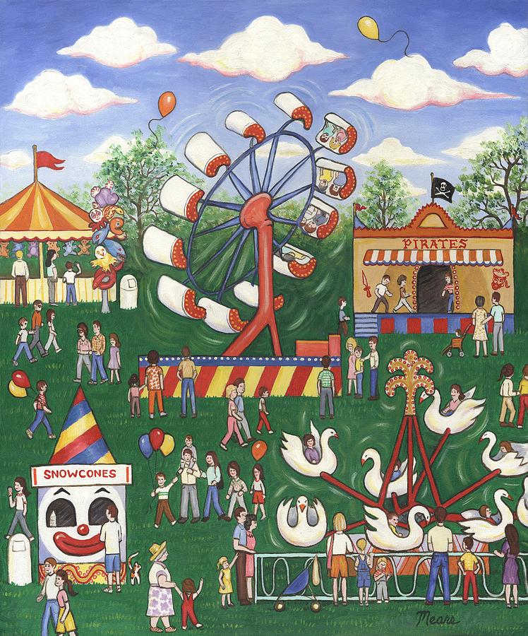 Carnival Painting - Wild Carnival by Linda Mears Carnival Painting - Wild Carnival by Linda Mears