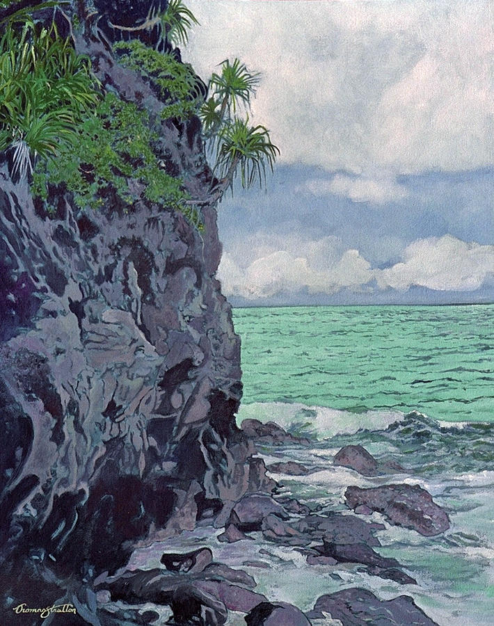 Beach Painting - Wild Coast by Thomas Stratton Beach Painting - Wild Coast by Thomas Stratton
