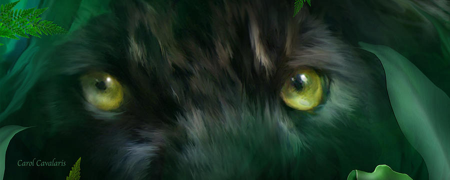 Black Panther Movie Mixed Media - Wild Eyes - Black Panther by Carol Cavalaris