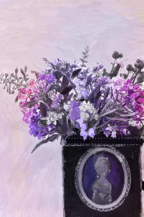 Wild Flower Bouquet - Digital Pastel Photograph by Sandra Foster