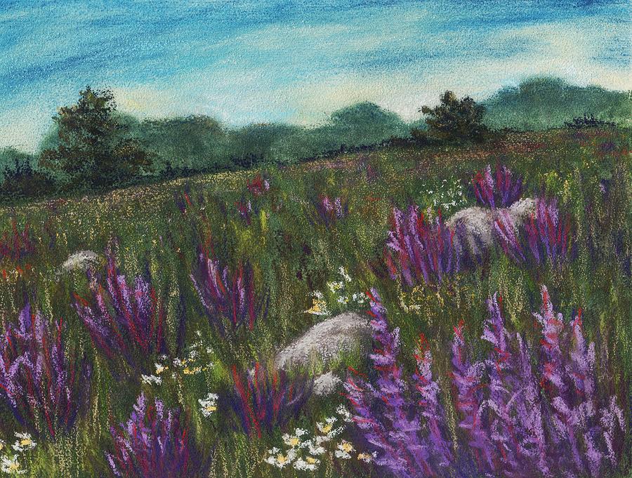 Nature Painting - Wild Flower Field by Anastasiya Malakhova