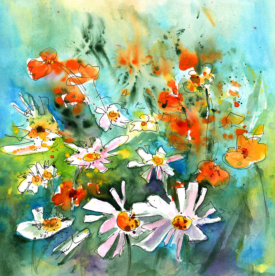 Wild Flowers 08 Painting by Miki De Goodaboom