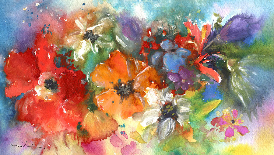 Wild Flowers 13 Painting by Miki De Goodaboom