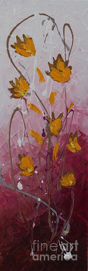 Wild Flowers 3 Painting by Preethi Mathialagan