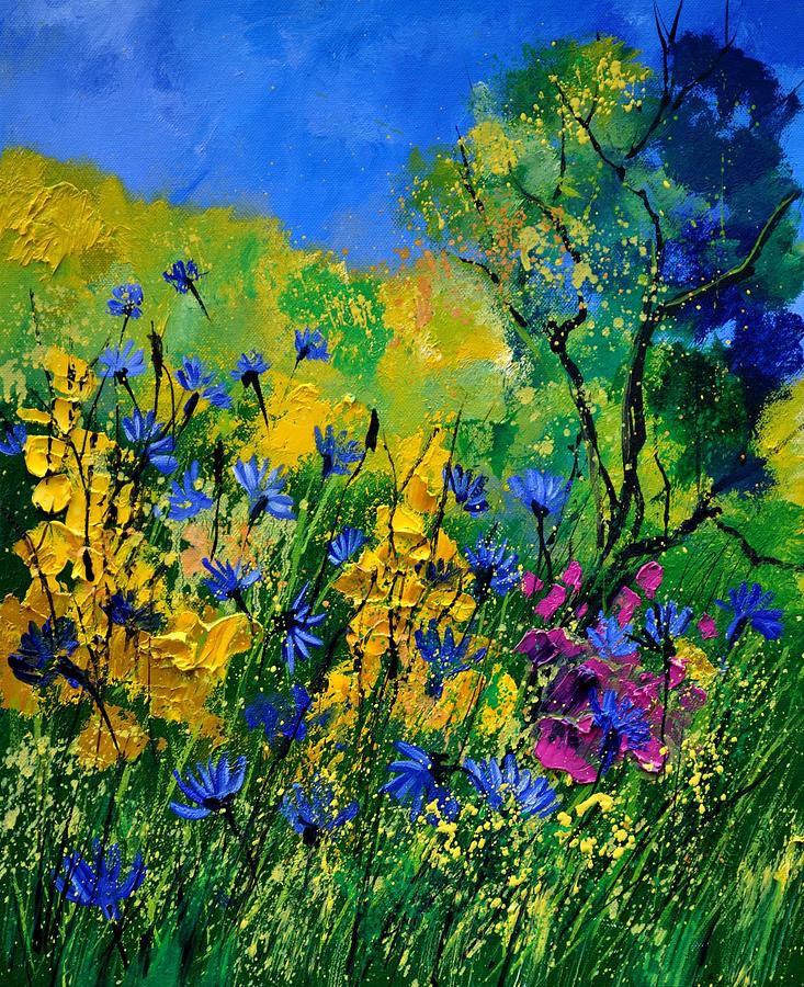 Wild Flowers 454190 Painting by Pol Ledent