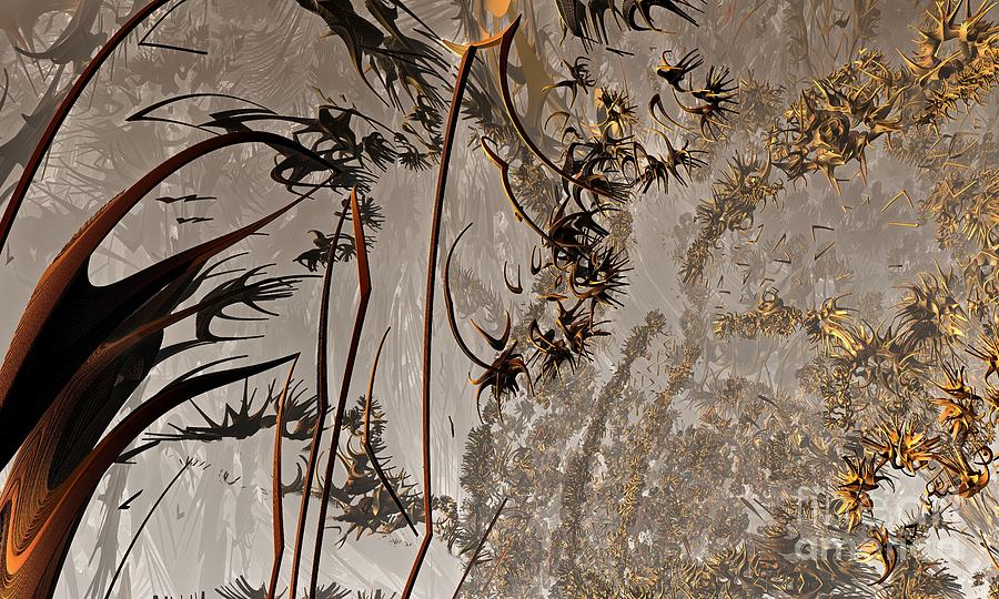 Abstract Digital Art - Wild forest by Bernard MICHEL