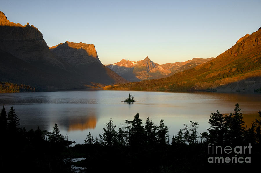 Wild Goose Island, Glacier National Park Photograph by Mark Newman