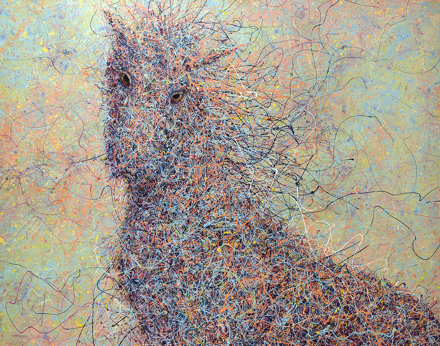 Wild Horse Painting - Wild Horse by James W Johnson