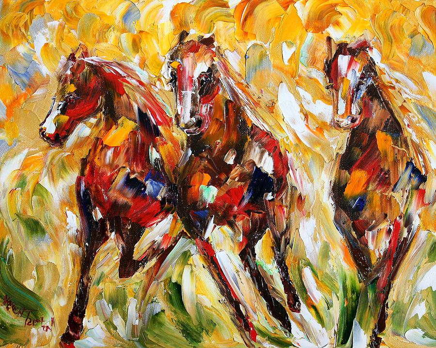 Wild Horses Painting by Karen Tarlton - Fine Art America