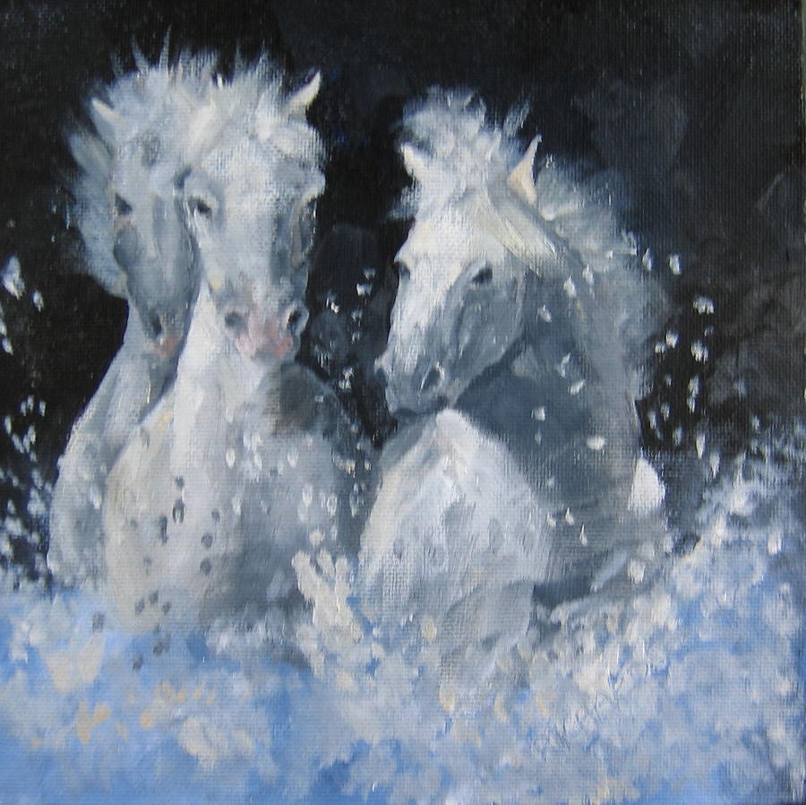 Wild Horses Painting by Susan Richardson