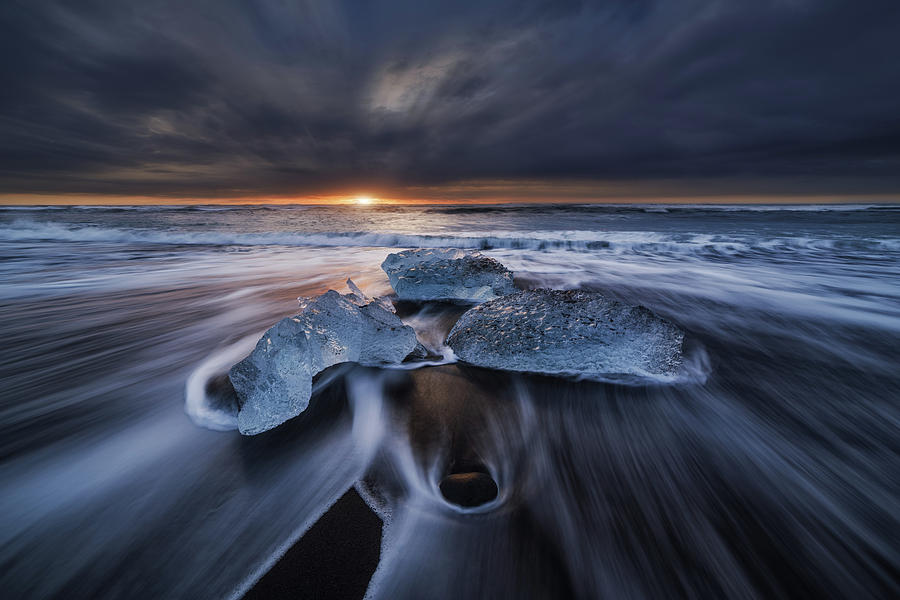 Sunset Photograph - Wild Ice II by Juan Pablo De
