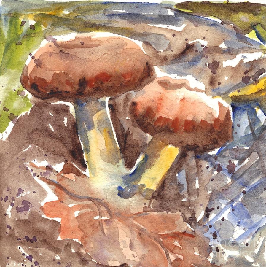 Wild Mushrooms Painting by Carol Wisniewski - Fine Art America