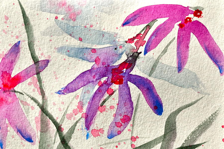 Wild Orchids Painting by Beverley Harper Tinsley