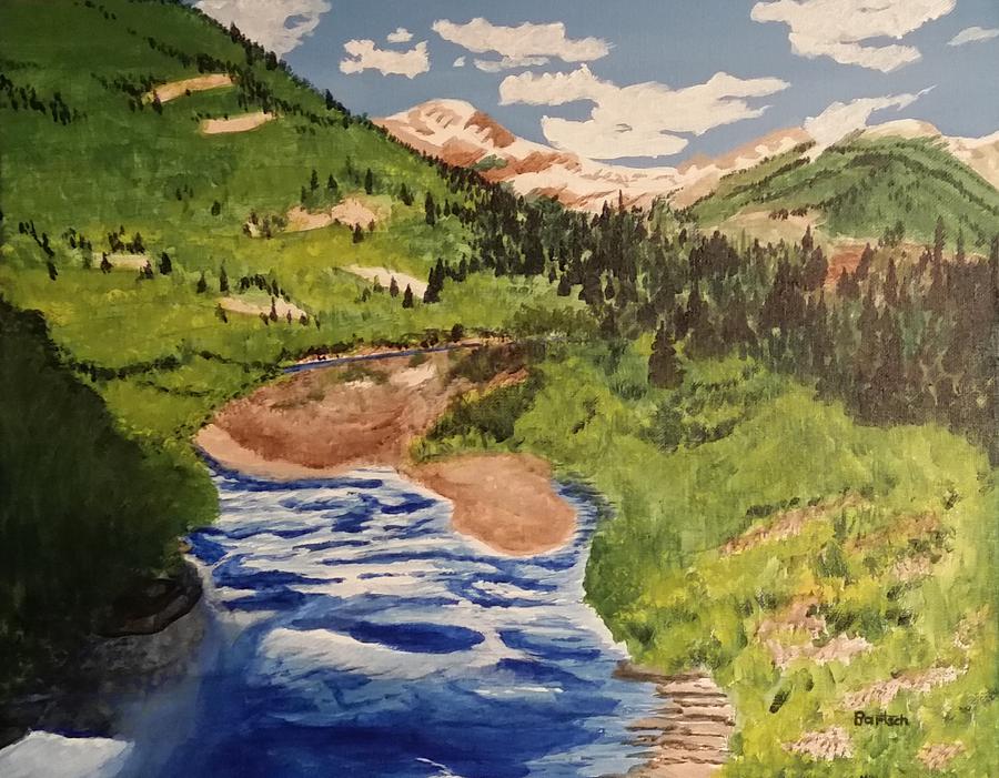 Wild River Painting by David Bartsch