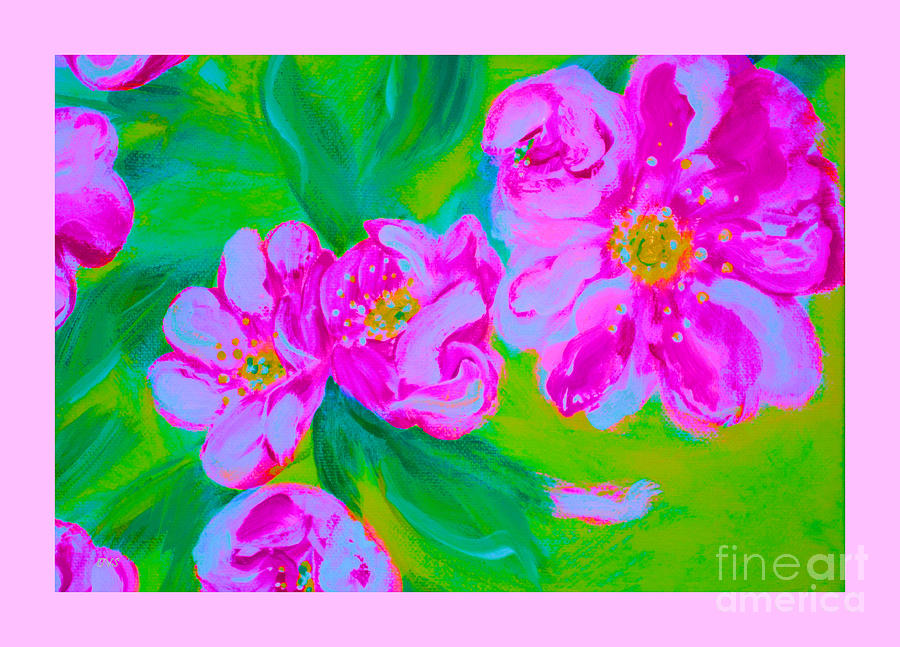 Flower Mixed Media - Wild Roses 34.2 by Oksana Semenchenko