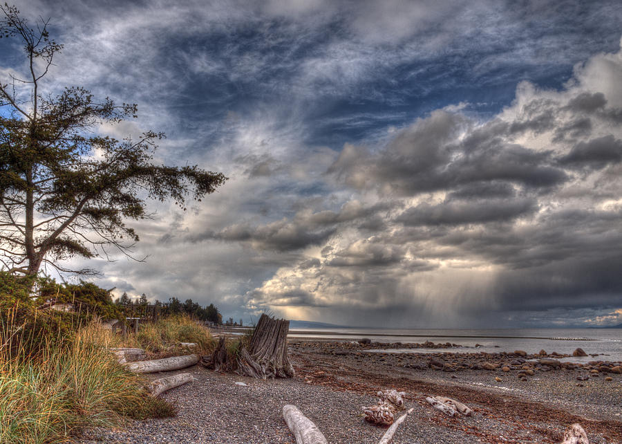 Beach Photograph - Wild Sky by Randy Hall
