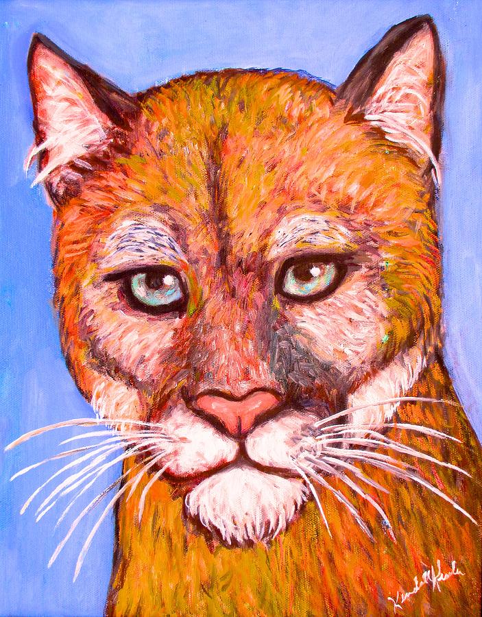 Wild Stare Painting by Kendall Kessler