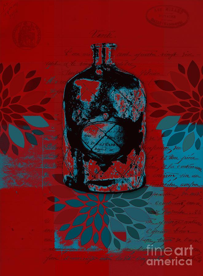 Wild Still Life - 0101a - Red Digital Art by Variance Collections