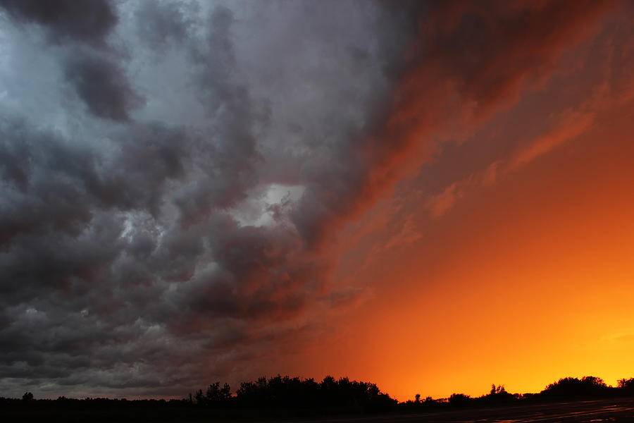 Wild Storm Clouds over Yorkton Photograph by Ryan Crouse