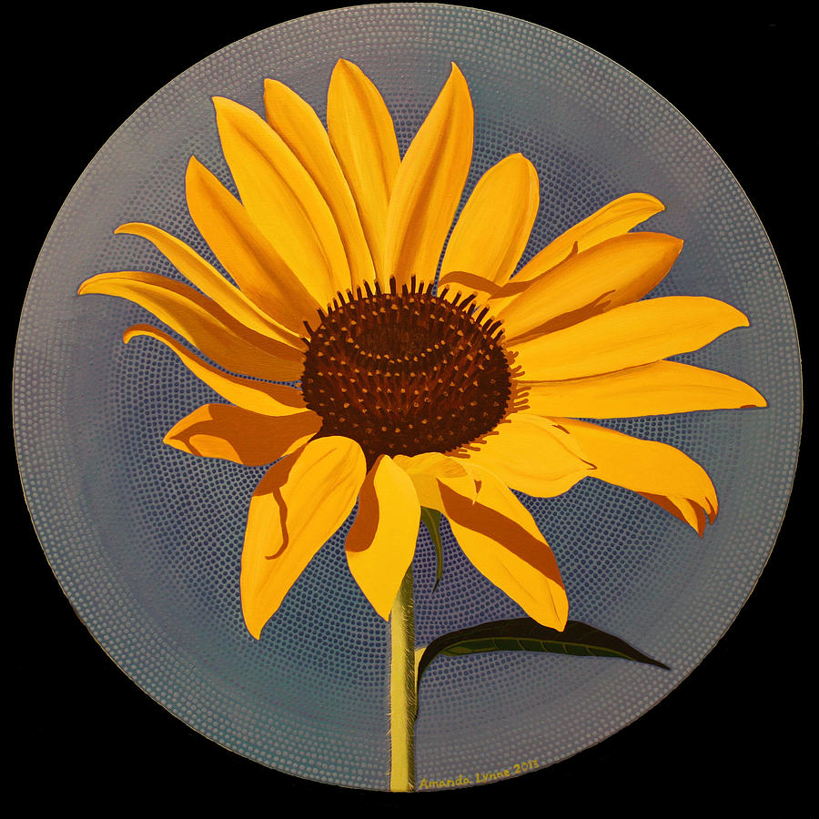 Wild Sunflower Painting by Amanda  Lynne